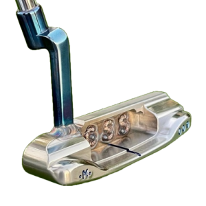 2-TONE GSS 009M GRAFITI W/HAND WELDED CAVITY & CHROMATIC BLUE NECK @ 350G